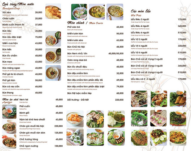 Set Menu Món Ngon Hà Nội, Nước Tự Chọn Cho 02 Người - Quán Gánh