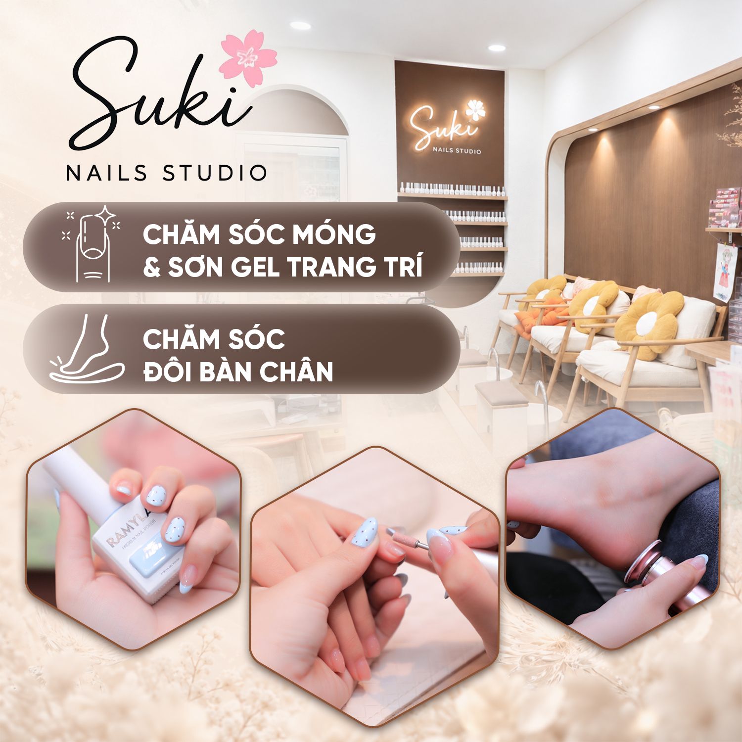 Suki Nails Studio - Trọn Gói Chăm Sóc Móng/Đôi Bàn Chân