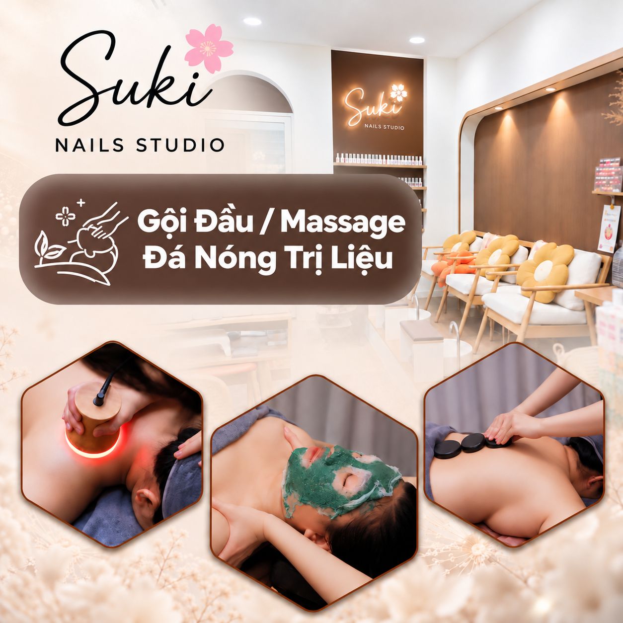 Suki Nails Studio - Massage Chuyên Sâu Đầu, Cổ, Vai, Gáy, Lưng / Gội Đầu