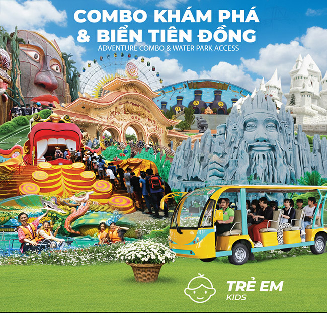 Suối Tiên - Combo Khám Phá + Công Viên Nước Cho Trẻ Em