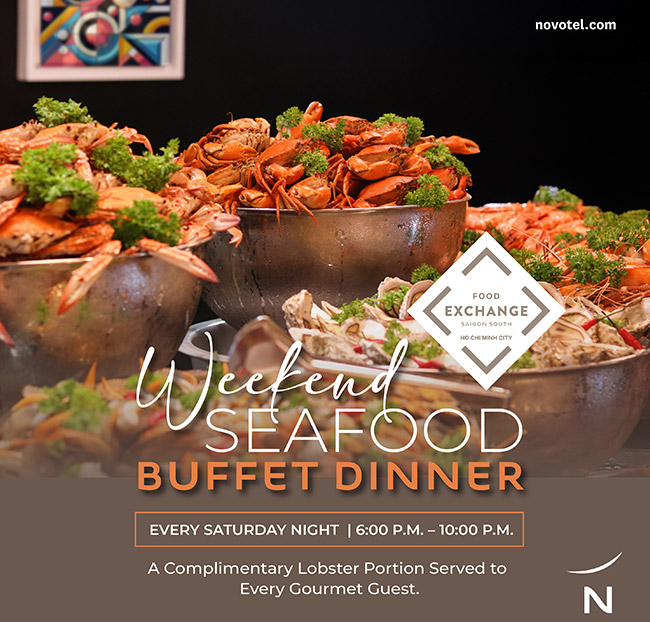 Novotel - Phú Mỹ Hưng - Buffet Hải Sản Cua, Ghẹ Tặng Tôm Hùm. Voucher 690,000 VNĐ, Còn 552,000 VNĐ, Giảm 20%. Chỉ Có Tại Hotdeal.vn!