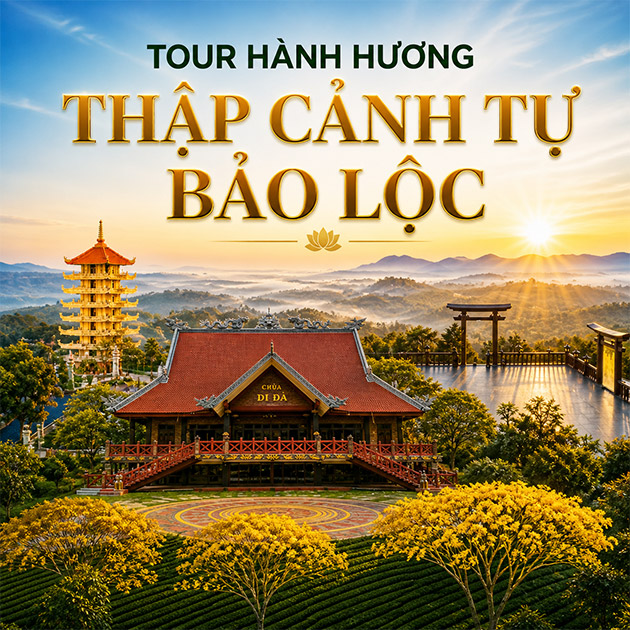 Tour Hành Hương Thập Cảnh Tự Bảo Lộc 1N1Đ - HH004. Voucher 1,500,000 VNĐ, Còn 890,000 VNĐ, Giảm 41%. Chỉ Có Tại Hotdeal.vn!