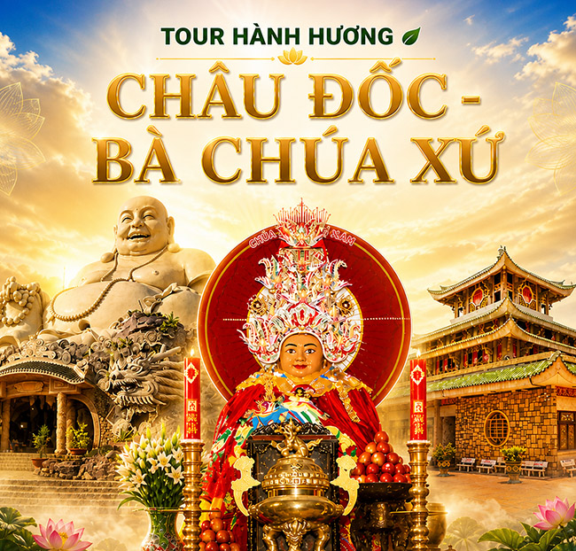Tour Hành Hương Châu Đốc - Bà Chúa Xứ 1N1Đ - HH002. Voucher 1,500,000 VNĐ, Còn 890,000 VNĐ, Giảm 41%. Chỉ Có Tại Hotdeal.vn!