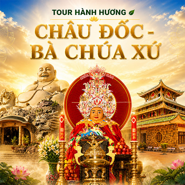 Tour Hành Hương Châu Đốc - Bà Chúa Xứ 1N1Đ - HH002. Voucher 1,500,000 VNĐ, Còn 890,000 VNĐ, Giảm 41%. Chỉ Có Tại Hotdeal.vn!