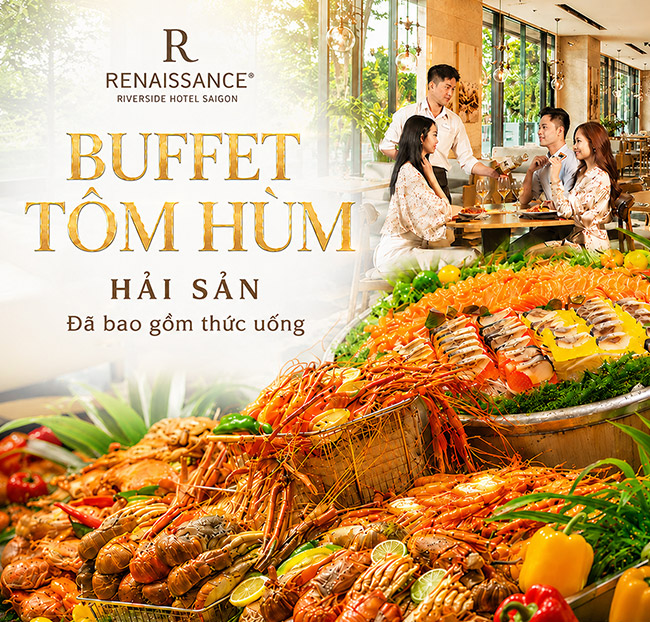 Renaissance Riverside - Buffet Tôm Hùm, Hải Sản, Rượu Vang. Voucher 1,530,900 VNĐ, Còn 995,000 VNĐ, Giảm 35%. Chỉ Có Tại Hotdeal.vn!