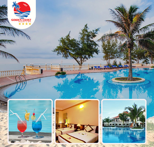 Golden Coast Resort & Spa 4* - Gói 2N1Đ - Phòng Superior + 2 Bữa Ăn. Voucher 2,400,000 VNĐ, Còn 1,560,000 VNĐ, Giảm 35%. Chỉ Có Tại Hotdeal.vn!
