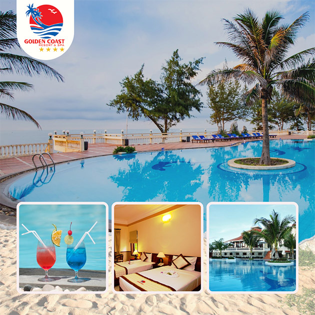 Golden Coast Resort & Spa 4* - Gói 2N1Đ - Phòng Superior + 2 Bữa Ăn. Voucher 2,400,000 VNĐ, Còn 1,560,000 VNĐ, Giảm 35%. Chỉ Có Tại Hotdeal.vn!