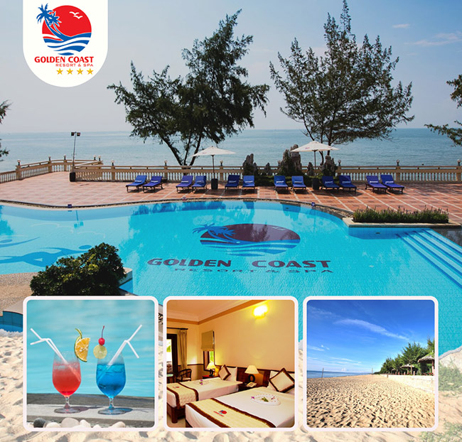 Golden Coast Resort & Spa 4* - Gói 3N2Đ - Phòng Superior + 04 Bữa Ăn + Tiệc Trà Chiều. Voucher 4,100,000 VNĐ, Còn 3,300,000 VNĐ, Giảm 20%. Chỉ Có Tại Hotdeal.vn!