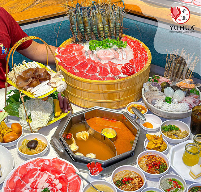 Yuhua Hoàng Hoa Thám - Buffet Lẩu Đài Loan Hơn 80 Món Nhúng. Voucher 269,000 VNĐ, Còn 242,000 VNĐ, Giảm 10%. Chỉ Có Tại Hotdeal.vn!