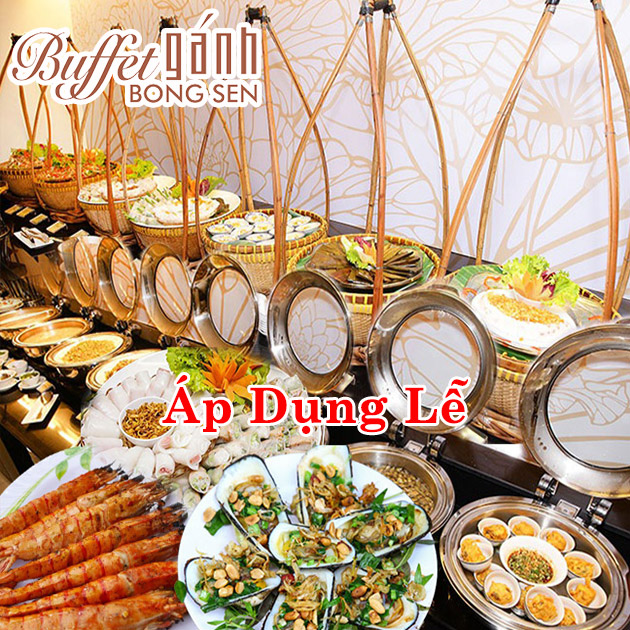 Buffet Gánh Bông Sen - Ẩm Thực 3 Miền - Trưa Cả Tuần. Voucher 299,000 VNĐ, Còn 259,000 VNĐ, Giảm 13%. Chỉ Có Tại Hotdeal.vn!