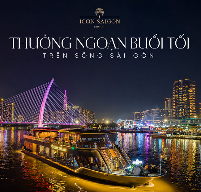 ICON Saigon Cruise - Set Menu Ăn Tối, Ngắm Cảnh Trên Du Thuyền 5 Sao. Voucher 1,500,000 VNĐ, Còn 1,125,000 VNĐ, Giảm 25%. Chỉ Có Tại Hotdeal.vn!