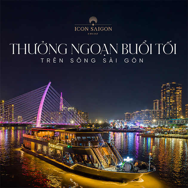 ICON Saigon Cruise - Set Menu Ăn Tối, Ngắm Cảnh Trên Du Thuyền 5 Sao. Voucher 1,500,000 VNĐ, Còn 1,125,000 VNĐ, Giảm 25%. Chỉ Có Tại Hotdeal.vn!