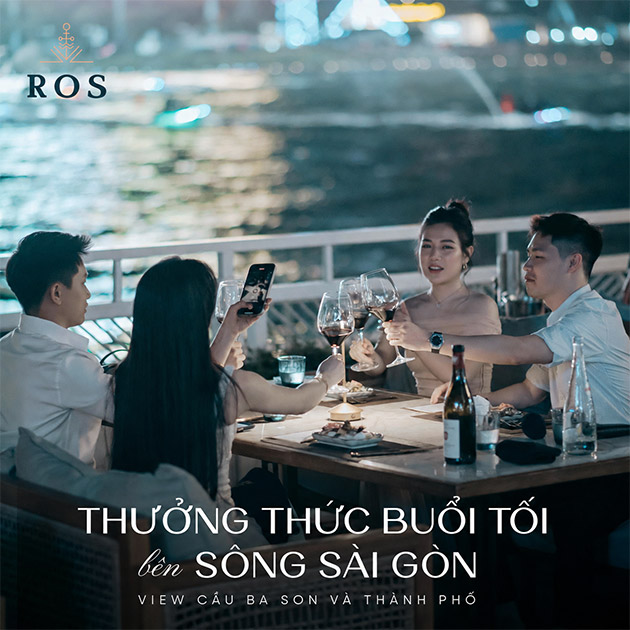 ROS - Yacht Club - Set Menu Ăn Tối Tại Nhà Hàng Bên Sông Sài Gòn. Voucher 1,125,000 VNĐ, Còn 960,000 VNĐ, Giảm 15%. Chỉ Có Tại Hotdeal.vn!