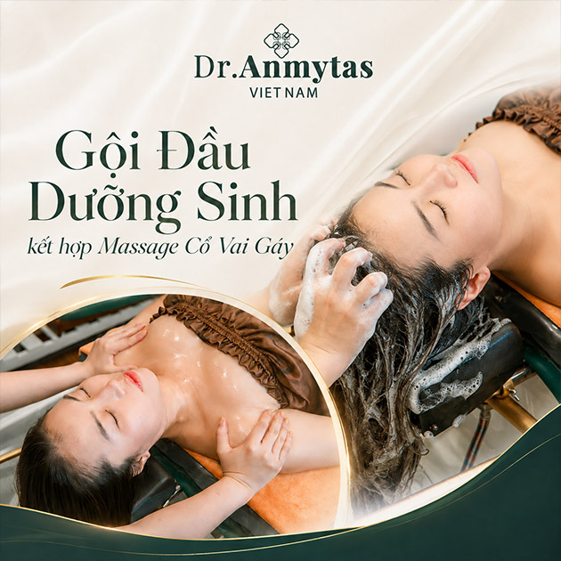 DR Anmytas - Gội Đầu Dưỡng Sinh, Massage Cổ Vai Gáy. Voucher 500,000 VNĐ, Còn 148,000 VNĐ, Giảm 70%. Chỉ Có Tại Hotdeal.vn!