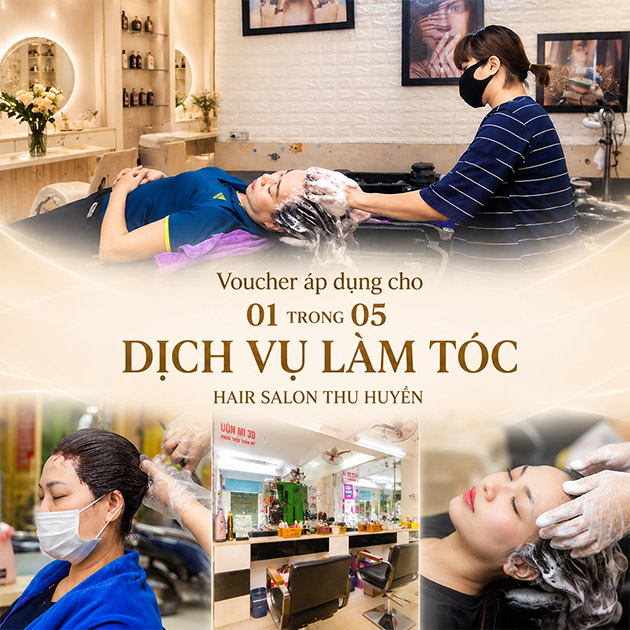 Hair Salon Thu Huyền - 1 Trong 5 Dịch Vụ Làm Tóc Đẳng Cấp: Ép/ Nhuộm/ Uốn/ Phủ Bóng/ Hấp Phục Hồi. Voucher 750,000 VNĐ, Còn 215,000 VNĐ, Giảm 71%. Chỉ Có Tại Hotdeal.vn!