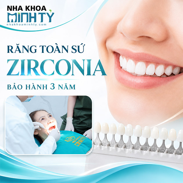 Nha Khoa Minh Tỷ - Răng Toàn Sứ Zirconia - Bảo Hành 3 Năm. Voucher 3,500,000 VNĐ, Còn 1,799,000 VNĐ, Giảm 49%. Chỉ Có Tại Hotdeal.vn!