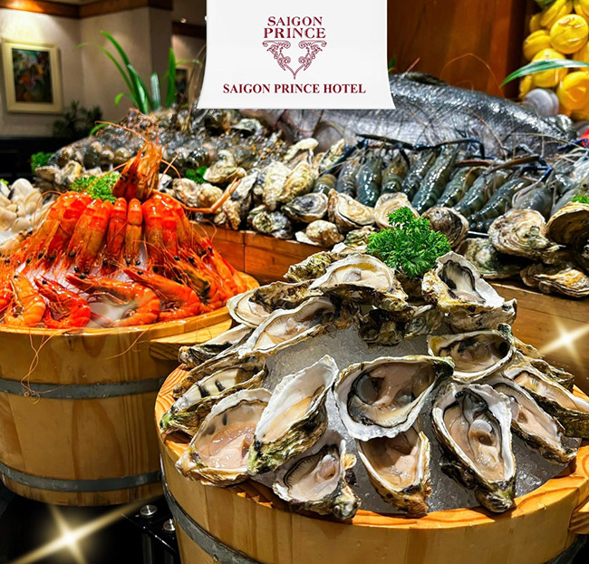Saigon Prince - Buffet Cua Biển, Hải Sản Không Giới Hạn. Voucher 736,000 VNĐ, Còn 550,000 VNĐ, Giảm 25%. Chỉ Có Tại Hotdeal.vn!