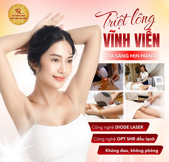 Viện Việt Hàn - Nâng Cơ HIFU/ Meso Căng Bóng Da/ 15 Lần Triệt Lông. Voucher 4,500,000 VNĐ, Còn 399,000 VNĐ, Giảm 91%. Chỉ Có Tại Hotdeal.vn!
