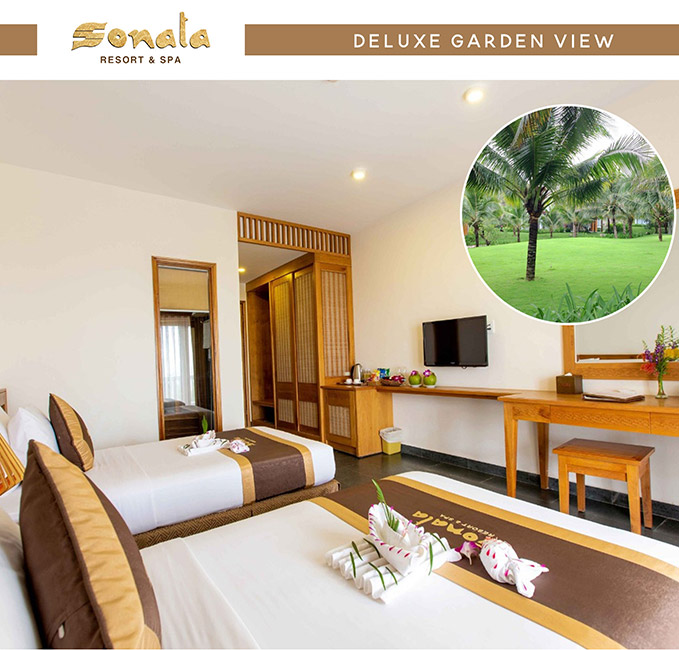 Sonata Resort & Spa 4* Phan Thiết - 2N1Đ Superior Garden - 2 Khách. Voucher 1,900,000 VNĐ, Còn 1,000,000 VNĐ, Giảm 47%. Chỉ Có Tại Hotdeal.vn!