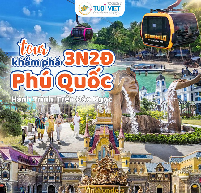 Tour Phú Quốc 3N2Đ - Grand World - Câu Cá - Ngắm San Hô - Bay TPHCM. Voucher 5,900,000 VNĐ, Còn 3,990,000 VNĐ, Giảm 32%. Chỉ Có Tại Hotdeal.vn!