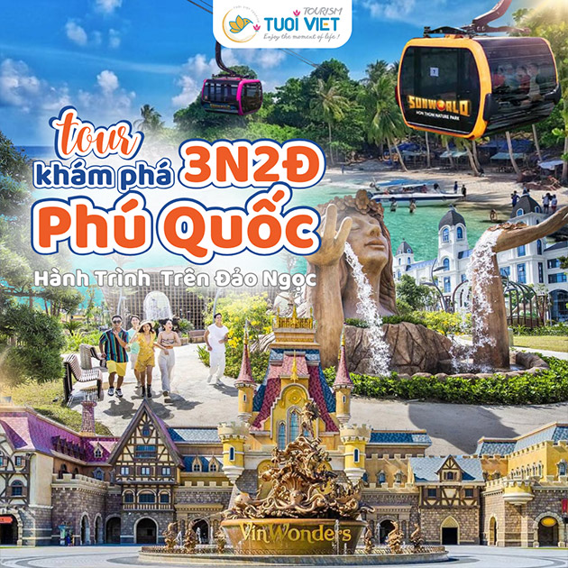 Tour Phú Quốc 3N2Đ - Grand World - Câu Cá - Ngắm San Hô - Bay TPHCM. Voucher 5,900,000 VNĐ, Còn 3,990,000 VNĐ, Giảm 32%. Chỉ Có Tại Hotdeal.vn!