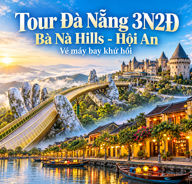 Tour Đà Nẵng 3N2Đ - Bà Nà Hills - Hội An - VMB Khứ Hồi. Voucher 5,700,000 VNĐ, Còn 3,990,000 VNĐ, Giảm 30%. Chỉ Có Tại Hotdeal.vn!