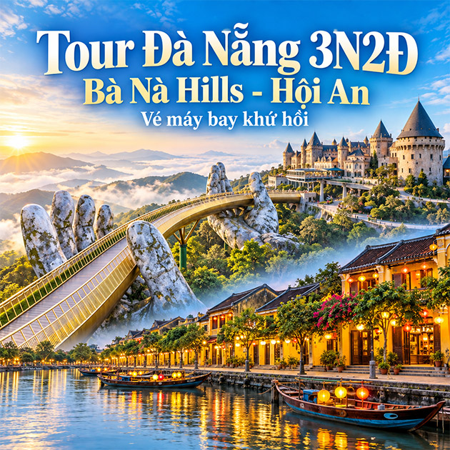 Tour Đà Nẵng 3N2Đ - Bà Nà Hills - Hội An - VMB Khứ Hồi. Voucher 5,700,000 VNĐ, Còn 3,990,000 VNĐ, Giảm 30%. Chỉ Có Tại Hotdeal.vn!