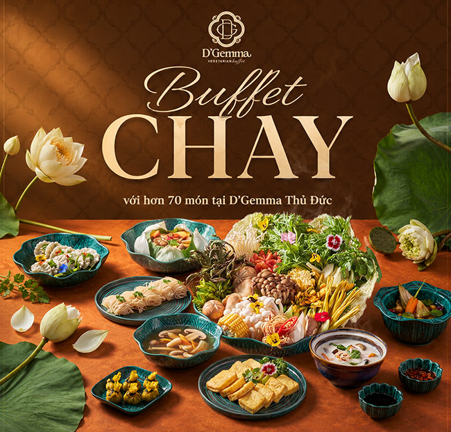 DGemma CN Phổ Quang, Thủ Đức - Buffet Chay Cao Cấp Trưa/ Tối. Voucher 178,000 VNĐ, Còn 159,000 VNĐ, Giảm 11%. Chỉ Có Tại Hotdeal.vn!
